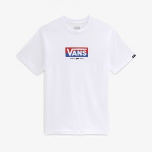 t- shirt vans easy logo white