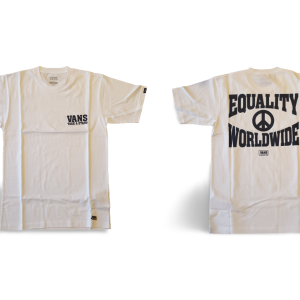 t-shirt vans equality white