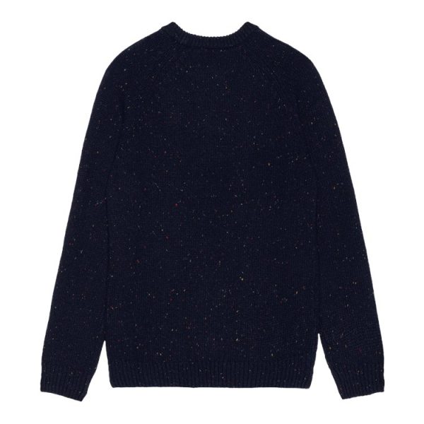 carhartt wip anglistic sweater speckled black