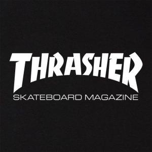 t-shirt thrasher skate mag black