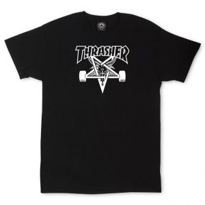 t-shirt thrasher skategoat black