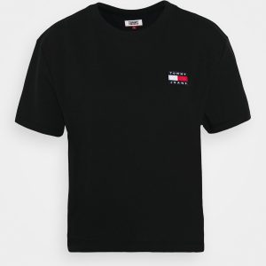 t-shirt tommy hilfiger badge black