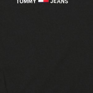 t-shirt tommy hilfiger linear logo black