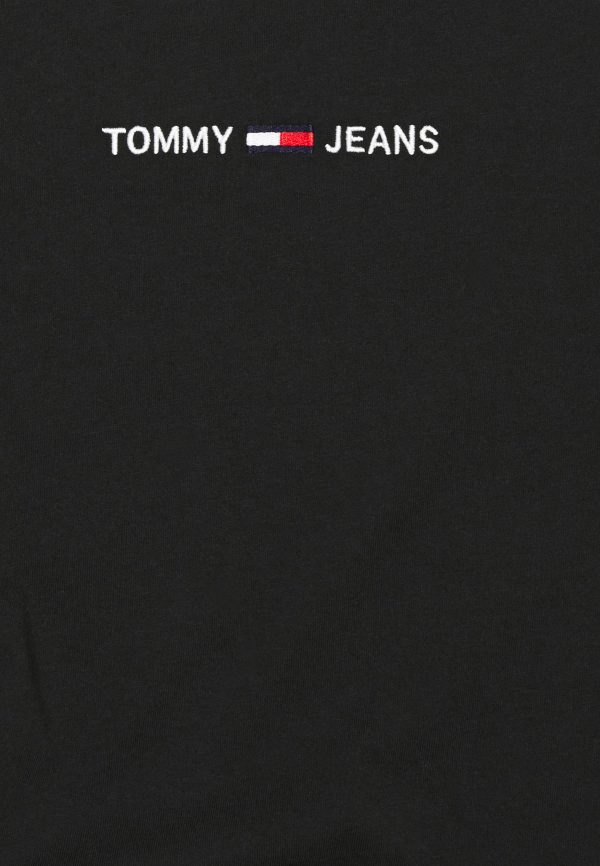 t-shirt tommy hilfiger linear logo black
