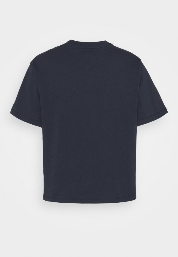 t-shirt tommy hilfiger linear logo twilight navy